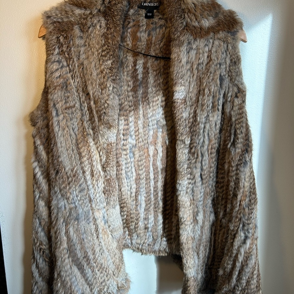 Rabbit Vest by - Brown